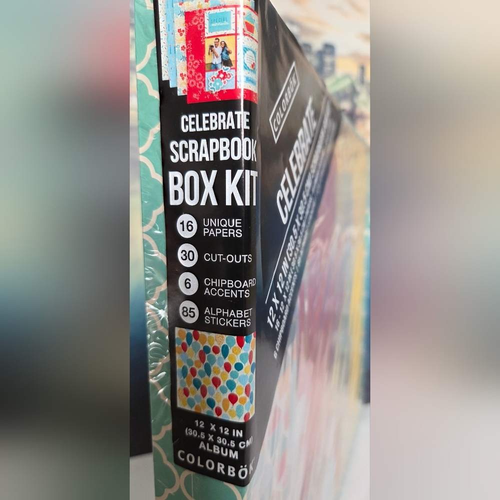 American Crafts Scrapbook Box Birthday Kit NIB - Picture 4 of 11